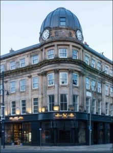 Historic Building Reports and Surveys in Sunderland Historic corner building with a domed clock tower in Sunderland