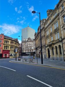 Historic buildings in modern settings