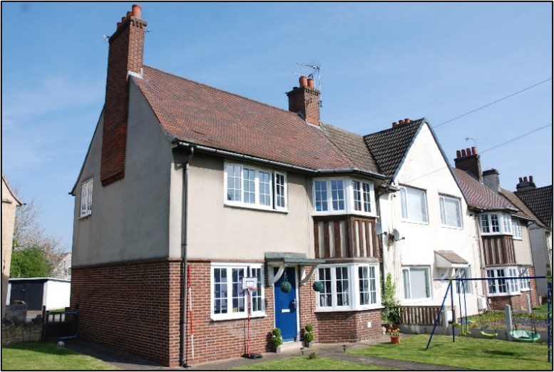 Historic housing at Woodlands Model Village Conservation Area, Doncaster