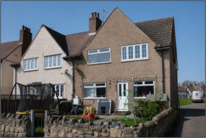 Historic homes at Woodlands Model Village Conservation Area, Doncaster
