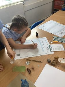 Children taking part in an AB Heritage Explorers archaeology workshop in North East England